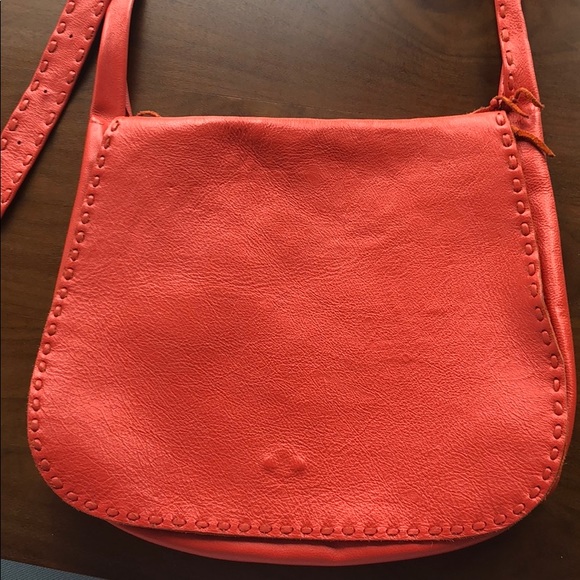Orange Genuine Leather Hobo Bag - Picture 2 of 4